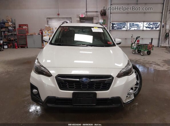 JF2GTAJC1JH238643 2018 SUBARU CROSSTREK White Vista del cuadro de instrumentos