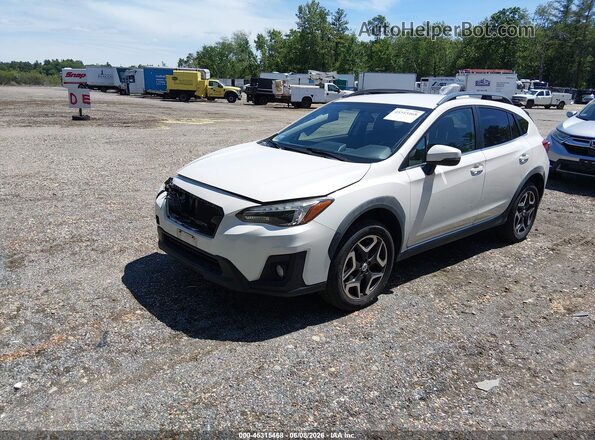 JF2GTAJC9JH233108 2018 SUBARU CROSSTREK White წინა მარცხენა ხედი სამი მეოთხედიდან