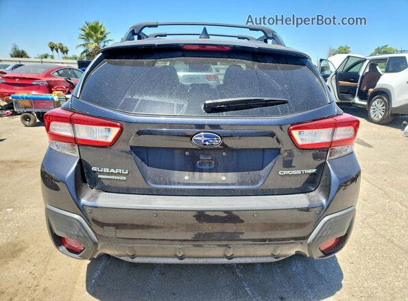 JF2GTALC0JH308968 2018 SUBARU CROSSTREK Black Հետևի տեսք