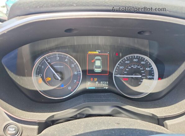JF2GTALC0JH308968 2018 SUBARU CROSSTREK Black Սարքավորումների վահանակի տեսք