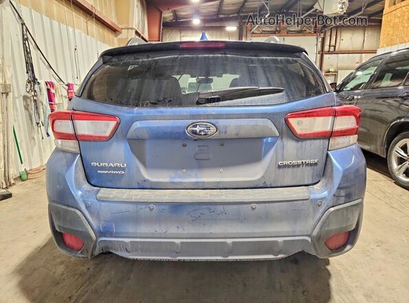 JF2GTALC8JH300827 2018 SUBARU CROSSTREK Blue Հետևի տեսք