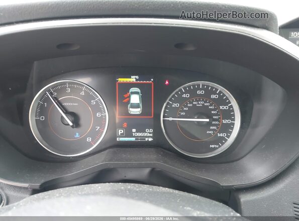 JF2GTAMC1K8238798 2019 SUBARU CROSSTREK Orange უკანა სავარძლების ხედი