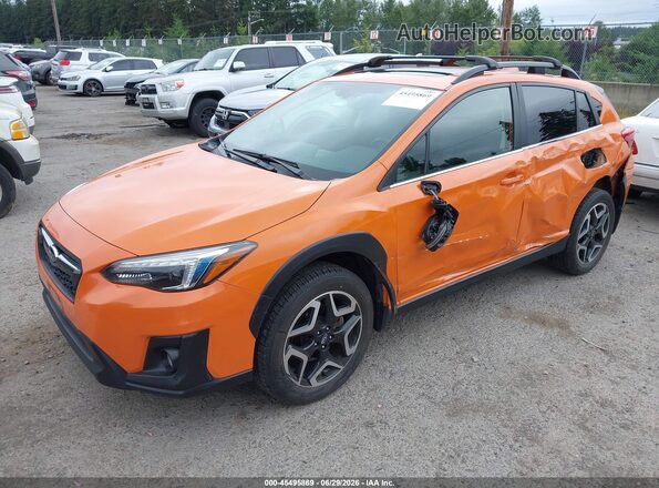 JF2GTAMC1K8238798 2019 SUBARU CROSSTREK Orange წინა მარცხენა ხედი სამი მეოთხედიდან