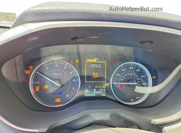 JF2GTAMC1KH351053 2019 SUBARU CROSSTREK Blue Вид щитка приладів