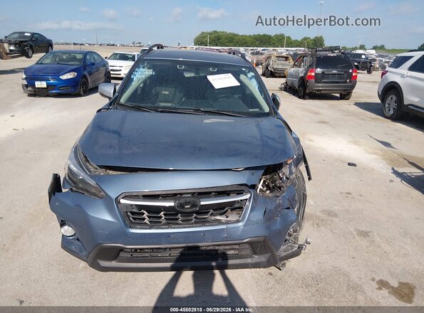 JF2GTAMC2J8290343 2018 SUBARU CROSSTREK Blue Instrument cluster view