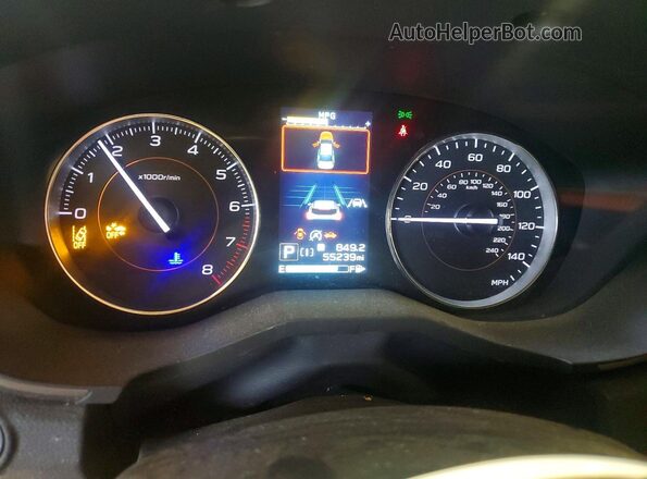 JF2GTAMC2L8226726 2020 SUBARU CROSSTREK Blue ხელსაწყოთა პანელის ხედი