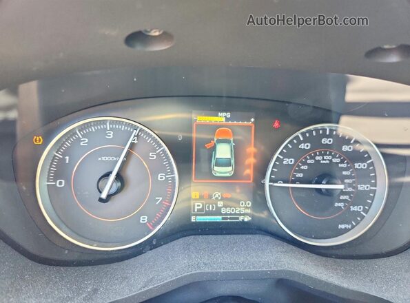 JF2GTAMC2LH210378 2020 SUBARU CROSSTREK Black Вид щитка приладів