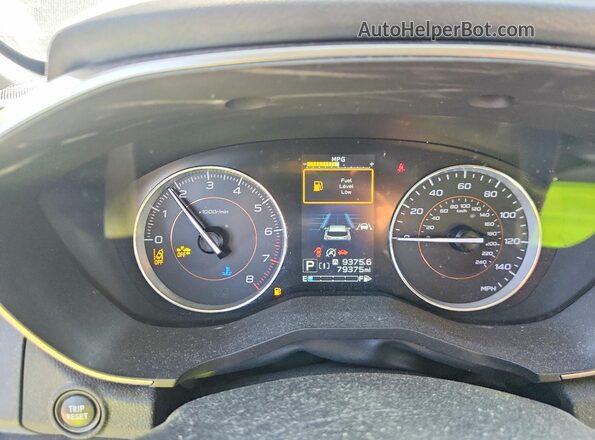JF2GTAMC3L8226234 2020 SUBARU CROSSTREK Gray Instrument cluster view