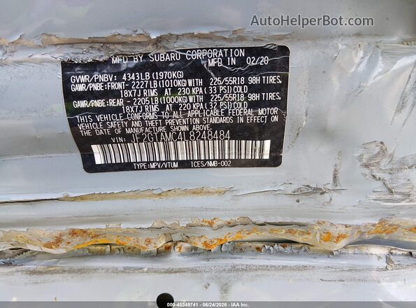 JF2GTAMC4L8248484 2020 SUBARU CROSSTREK Серый Вид подкапотного пространства