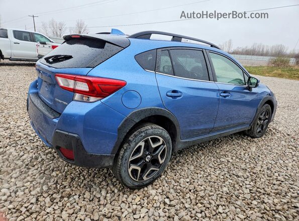 JF2GTAMC6JH291835 2018 SUBARU CROSSTREK Синий Задняя правая четверть