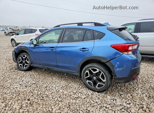 JF2GTAMC6JH291835 2018 SUBARU CROSSTREK Синий Задняя левая четверть