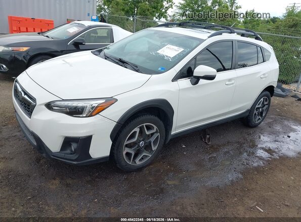 JF2GTAMC7J8253546 2018 SUBARU CROSSTREK White წინა მარცხენა ხედი სამი მეოთხედიდან