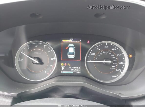 JF2GTAMC7J8253546 2018 SUBARU CROSSTREK White უკანა სავარძლების ხედი