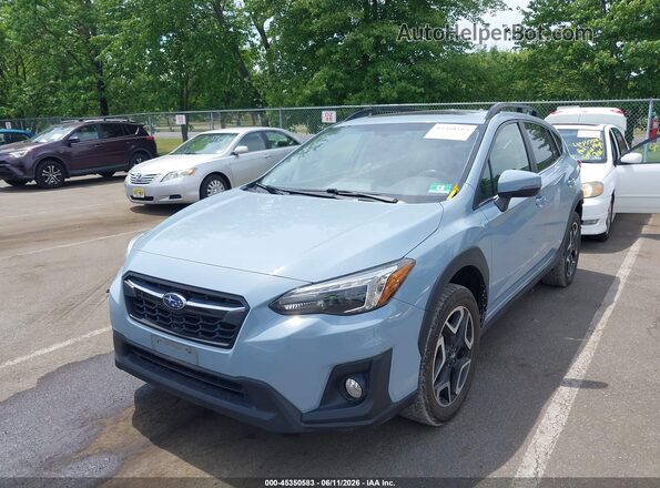 JF2GTAMC7K8222038 2019 SUBARU CROSSTREK Light Blue Передняя левая четверть