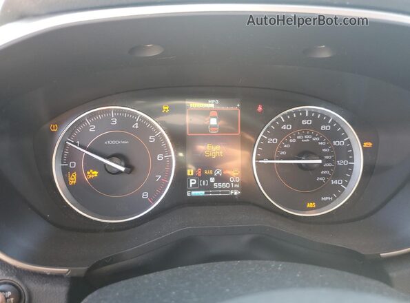 JF2GTANC0L8216467 2020 SUBARU CROSSTREK Серебряный Вид щитка приборов