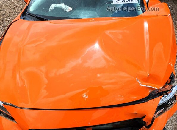 JF2GTANC1K8235334 2019 SUBARU CROSSTREK Orange Engine compartment view