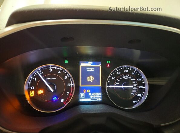 JF2GTANC7KH361083 2019 SUBARU CROSSTREK Белый Вид щитка приборов
