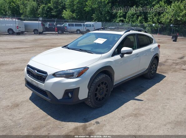 JF2GTANC8KH348553 2019 SUBARU CROSSTREK White Առջևի ձախ երեք քառորդ տեսարան