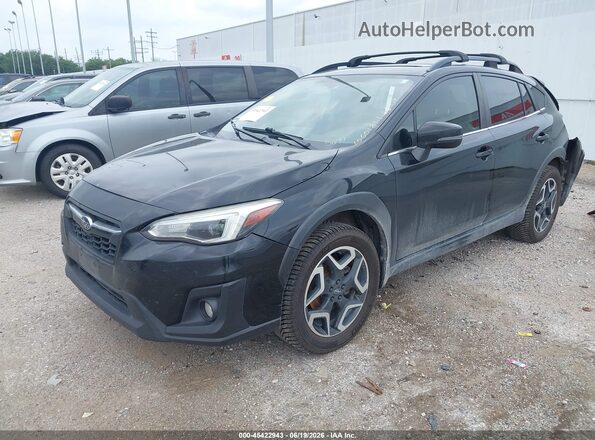 JF2GTANC8L8245697 2020 SUBARU CROSSTREK Black Vista tres cuartos delantera izquierda