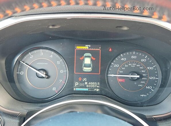 JF2GTAPC3L8244177 2020 SUBARU CROSSTREK Blue Instrument cluster view