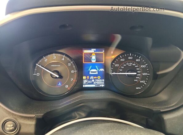 JF2GTAPC4L8224102 2020 SUBARU CROSSTREK Silver Instrument cluster view