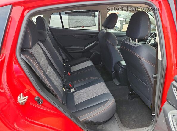JF2GTAPC4M8305165 2021 SUBARU CROSSTREK Red უკანა სავარძლების ხედი