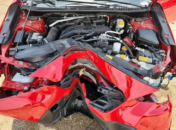 JF2GTAPC4M8305165 2021 SUBARU CROSSTREK Red უკანა სალონის ხედი