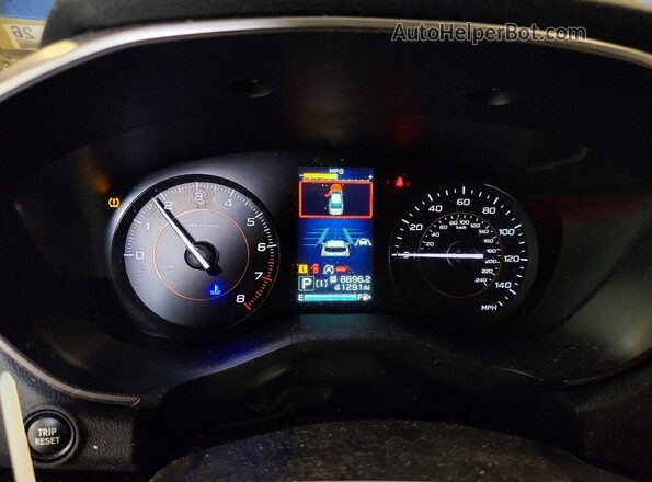 JF2GTAPC5L8252832 2020 SUBARU CROSSTREK Blue ხელსაწყოთა პანელის ხედი