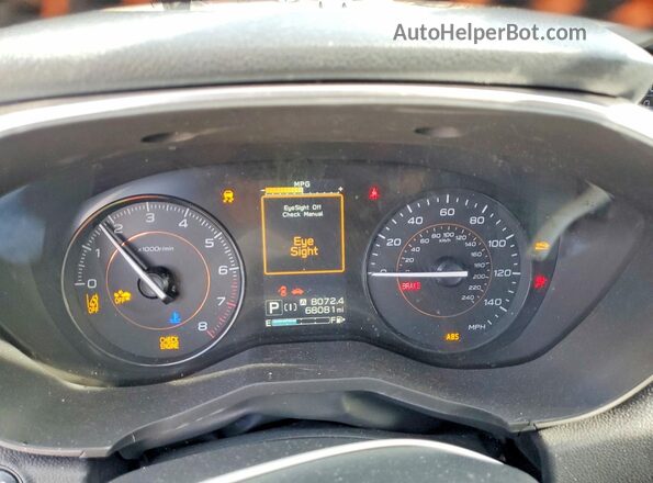 JF2GTAPC7M8652179 2021 SUBARU CROSSTREK Blue Widok zestawu wskaźników