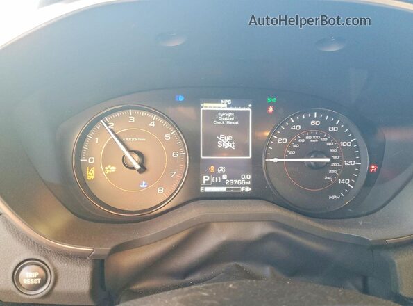JF2GTAPC7P8330226 2023 SUBARU CROSSTREK White Instrument cluster view