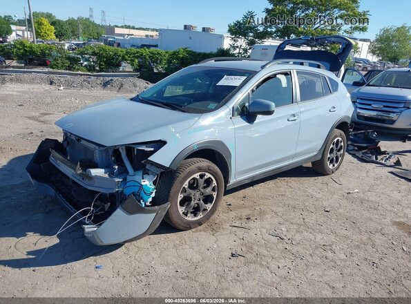 JF2GTAPC8N8239320 2022 SUBARU CROSSTREK Teal წინა მარცხენა ხედი სამი მეოთხედიდან
