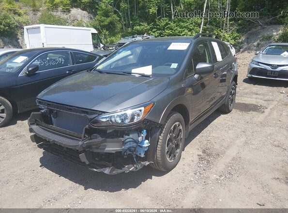 JF2GTAPCXMH353902 2021 SUBARU CROSSTREK Серый Передняя левая четверть