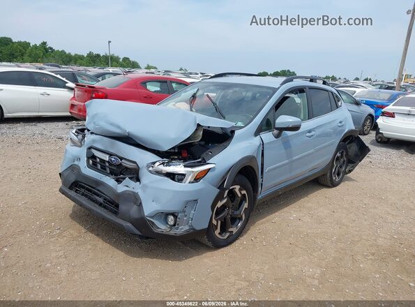 JF2GTHMC1M8678659 2021 SUBARU CROSSTREK Light Blue Передняя левая четверть