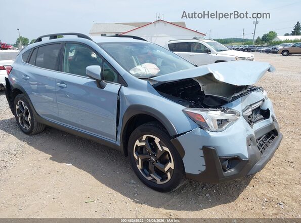 JF2GTHMC1M8678659 2021 SUBARU CROSSTREK Light Blue Вид спереди