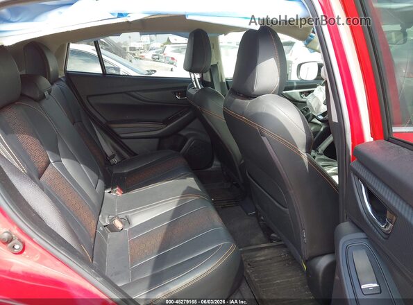 JF2GTHMC1N8236501 2022 SUBARU CROSSTREK Red Widok naklejki z numerem VIN