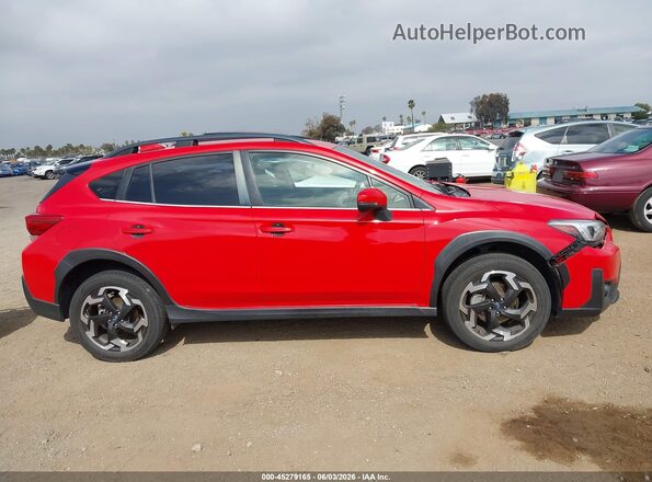 JF2GTHMC1N8236501 2022 SUBARU CROSSTREK Red Widok wnętrza z tyłu