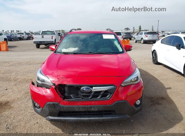 JF2GTHMC1N8236501 2022 SUBARU CROSSTREK Red Widok zestawu wskaźników