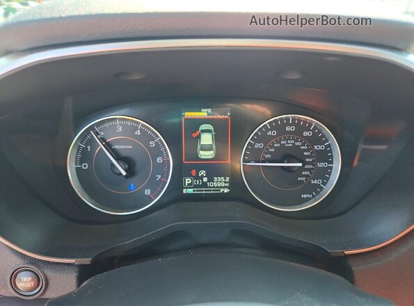 JF2GTHMC1P8323527 2023 SUBARU CROSSTREK Gray Widok zestawu wskaźników