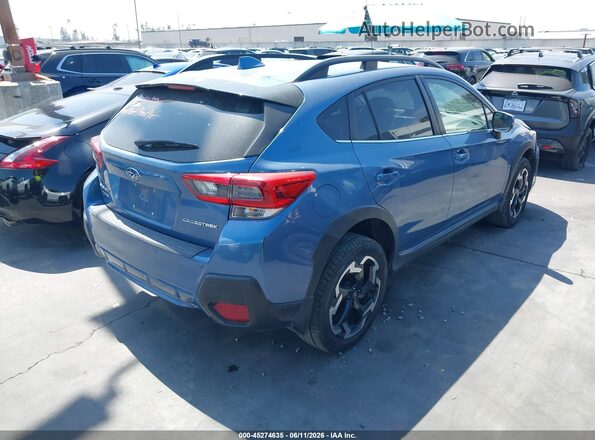 JF2GTHMC3MH346996 2021 SUBARU CROSSTREK Blue Trasero derecho