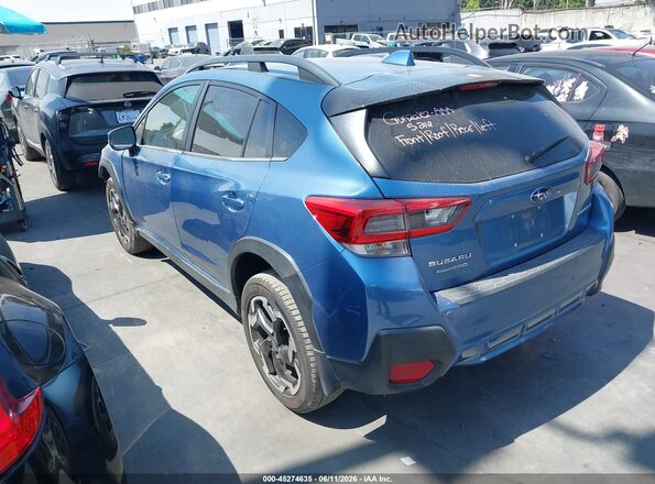 JF2GTHMC3MH346996 2021 SUBARU CROSSTREK Blue Trasero izquierdo