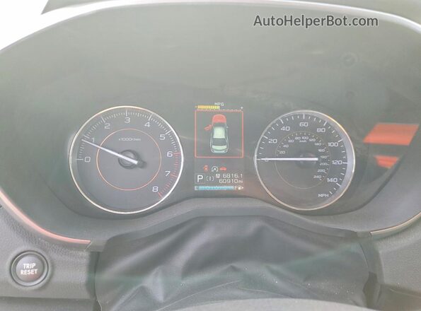 JF2GTHMC5NH227509 2022 SUBARU CROSSTREK Green Սարքավորումների վահանակի տեսք