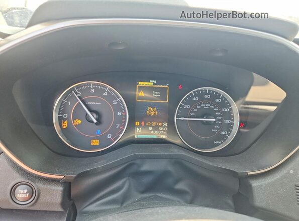 JF2GTHMC6NH240771 2022 SUBARU CROSSTREK White Widok zestawu wskaźników