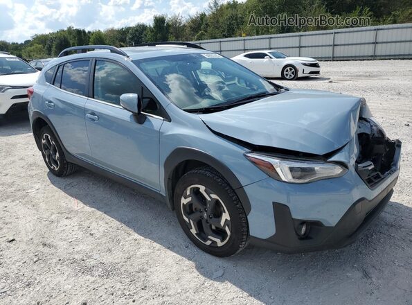 JF2GTHMC7M8341154 2021 SUBARU CROSSTREK Синий Передняя правая четверть