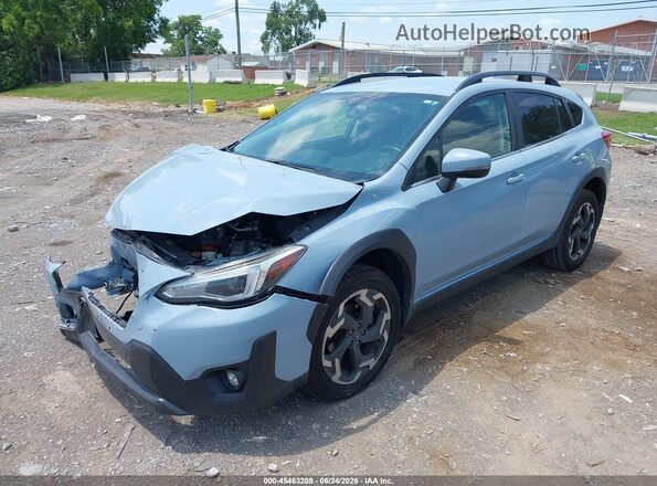 JF2GTHMC7MH203744 2021 SUBARU CROSSTREK Light Blue Передняя левая четверть