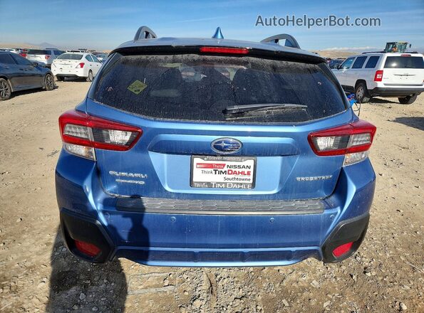 JF2GTHMC7MH347584 2021 SUBARU CROSSTREK Blue Rear view