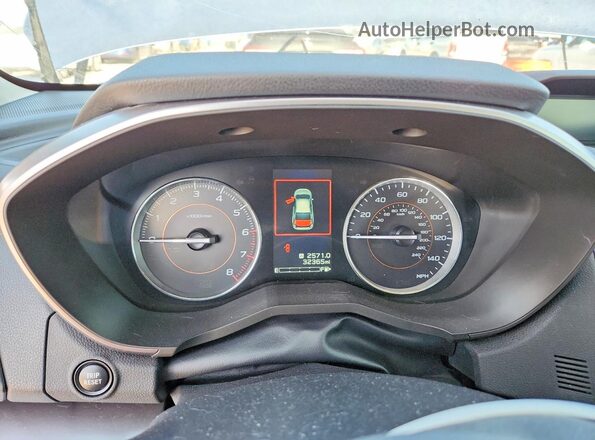 JF2GTHMC7MH347584 2021 SUBARU CROSSTREK Blue Instrument cluster view