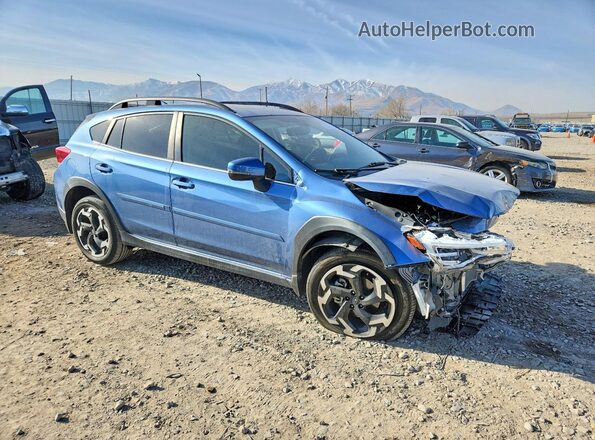 JF2GTHMC7MH347584 2021 SUBARU CROSSTREK Blue Front right