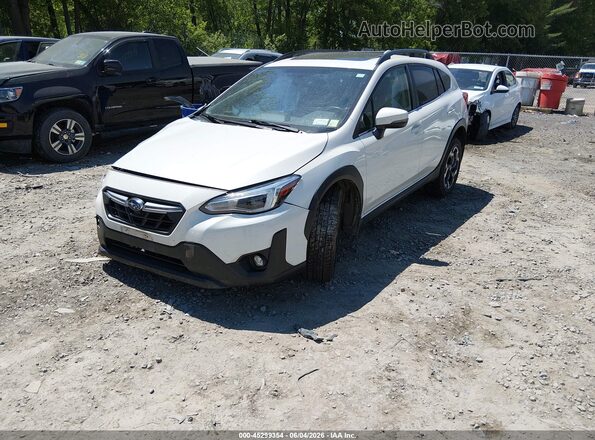 JF2GTHMC7PH307123 2023 SUBARU CROSSTREK White Առջևի ձախ երեք քառորդ տեսարան