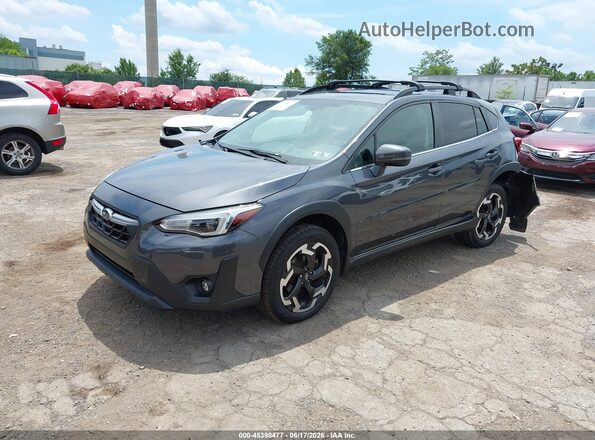 JF2GTHMC9MH397516 2021 SUBARU CROSSTREK Gray წინა მარცხენა ხედი სამი მეოთხედიდან