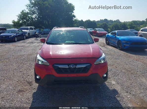 JF2GTHMCXM8327068 2021 SUBARU CROSSTREK Red ხელსაწყოთა პანელის ხედი